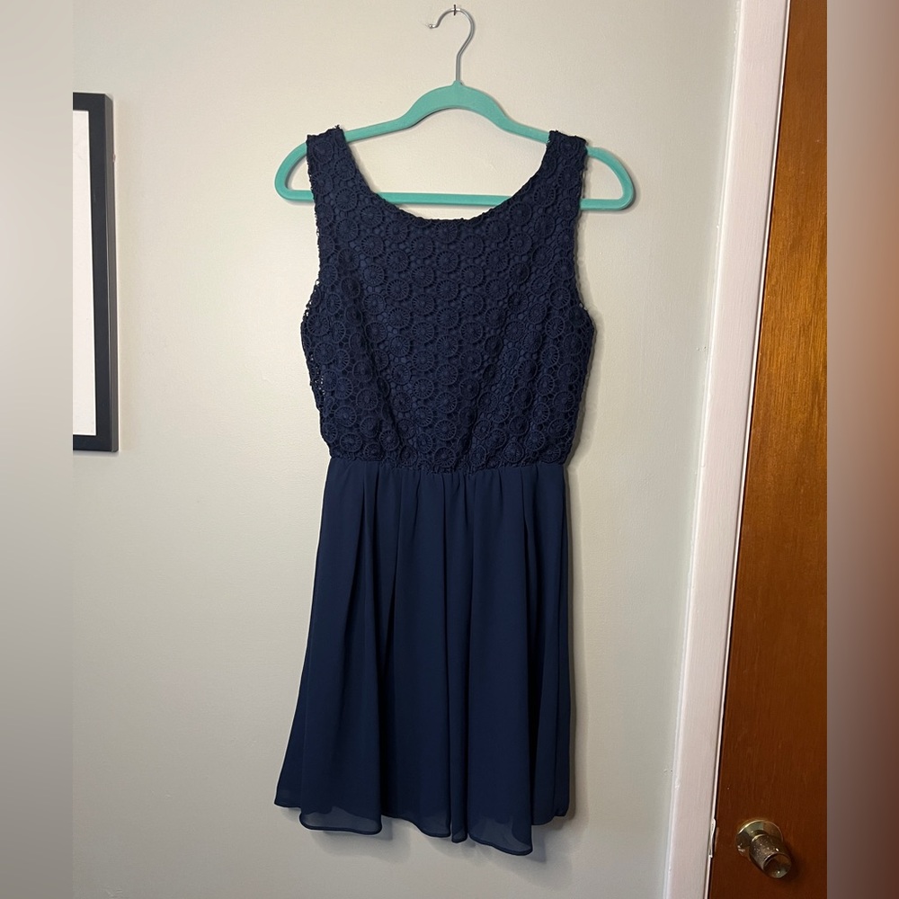 Alythea Mini Dress Navy‎ Women Size Medium Party